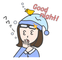 glasses woman Fumi  (English version) sticker #2952932