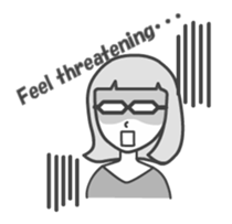 glasses woman Fumi  (English version) sticker #2952935