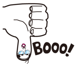 Dad finger sticker #2954342