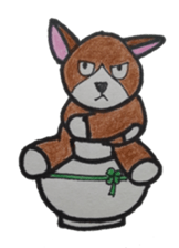 donburi dog sticker #2955879