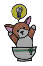 donburi dog sticker #2955893