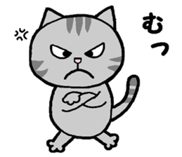 A stray cat & a Scottish Fold kitten sticker #2956112