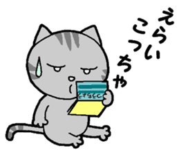 A stray cat & a Scottish Fold kitten sticker #2956122
