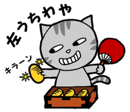 A stray cat & a Scottish Fold kitten sticker #2956125