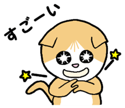 A stray cat & a Scottish Fold kitten sticker #2956135