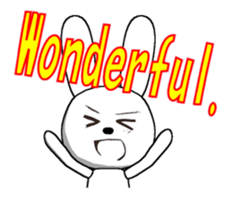 23th edition white rabbit expressive sticker #2956228