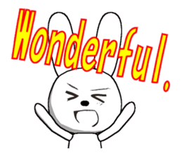 23th edition white rabbit expressive sticker #2956228