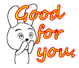 23th edition white rabbit expressive sticker #2956234