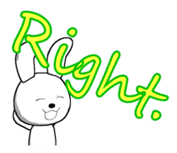 23th edition white rabbit expressive sticker #2956237