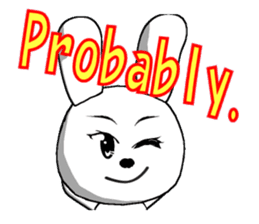 23th edition white rabbit expressive sticker #2956244