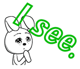 23th edition white rabbit expressive sticker #2956246