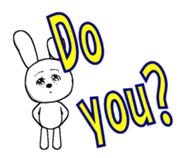 23th edition white rabbit expressive sticker #2956251