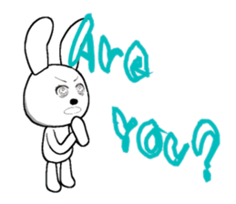 23th edition white rabbit expressive sticker #2956252