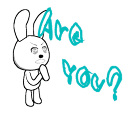 23th edition white rabbit expressive sticker #2956252