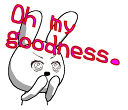 23th edition white rabbit expressive sticker #2956253
