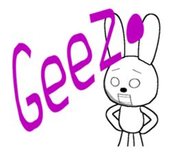 23th edition white rabbit expressive sticker #2956259