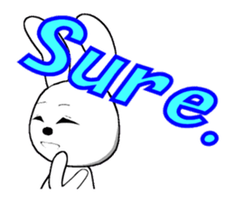 23th edition white rabbit expressive sticker #2956260