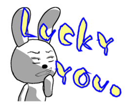 23th edition white rabbit expressive sticker #2956261