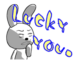 23th edition white rabbit expressive sticker #2956261