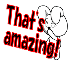 23th edition white rabbit expressive sticker #2956265