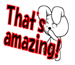 23th edition white rabbit expressive sticker #2956265