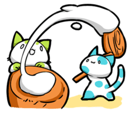 Meow mew world in New Year's sticker #2956493