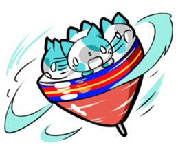 Meow mew world in New Year's sticker #2956503