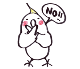 Marron - Pretty Cockatiel Sticker - sticker #2957162