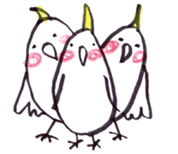 Marron - Pretty Cockatiel Sticker - sticker #2957177