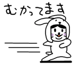 Cat who wanted to be a dog sticker #2959355