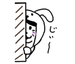 Cat who wanted to be a dog sticker #2959369