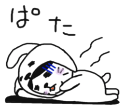 Cat who wanted to be a dog sticker #2959371