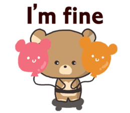 A bear and balloon sticker #2959907