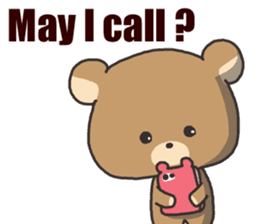 A bear and balloon sticker #2959914