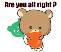 A bear and balloon sticker #2959917