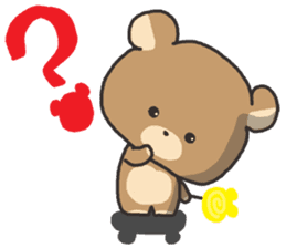 A bear and balloon sticker #2959921