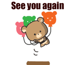 A bear and balloon sticker #2959929