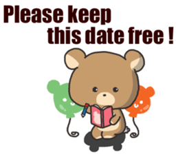 A bear and balloon sticker #2959936