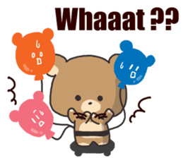 A bear and balloon sticker #2959939