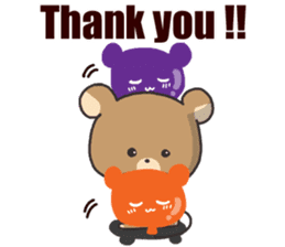 A bear and balloon sticker #2959942