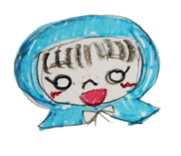 a vailed girl sticker #2960990