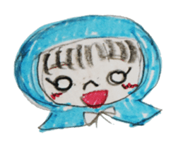 a vailed girl sticker #2960990