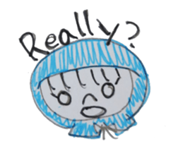 a vailed girl sticker #2960998