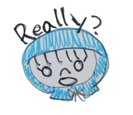 a vailed girl sticker #2960998