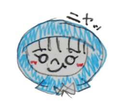 a vailed girl sticker #2961001