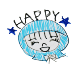 a vailed girl sticker #2961013