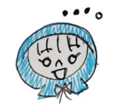 a vailed girl sticker #2961019