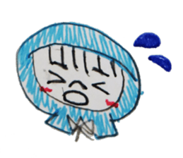 a vailed girl sticker #2961021