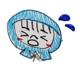 a vailed girl sticker #2961021