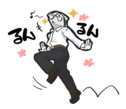 merman & sassy woman & taciturn man sticker #2961403